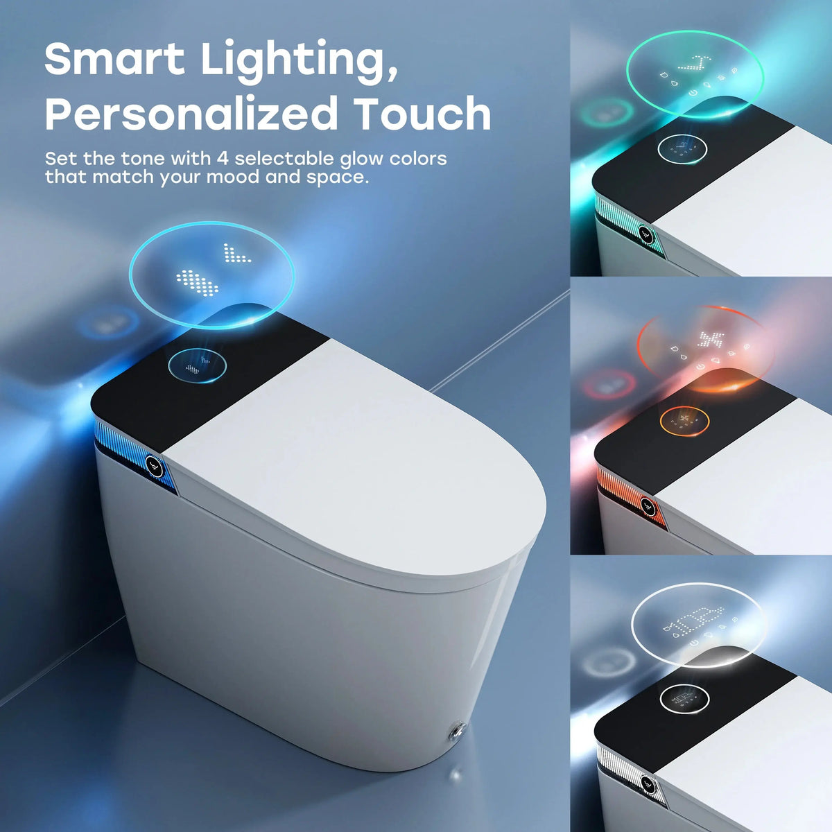 Smart Toilet with Flush Tank and ADA Compliance for 12 Inch Rough In Model T38P HOROW