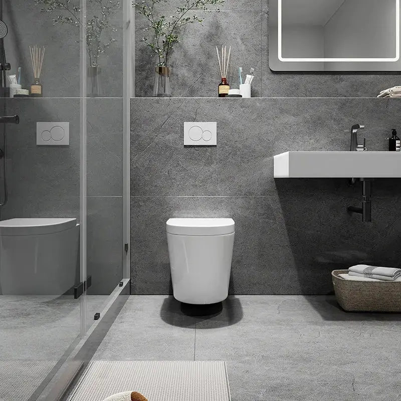 HOROW Modern Wall Hung Toilet With Soft Closing Toilet Seat Model TG02W HOROW