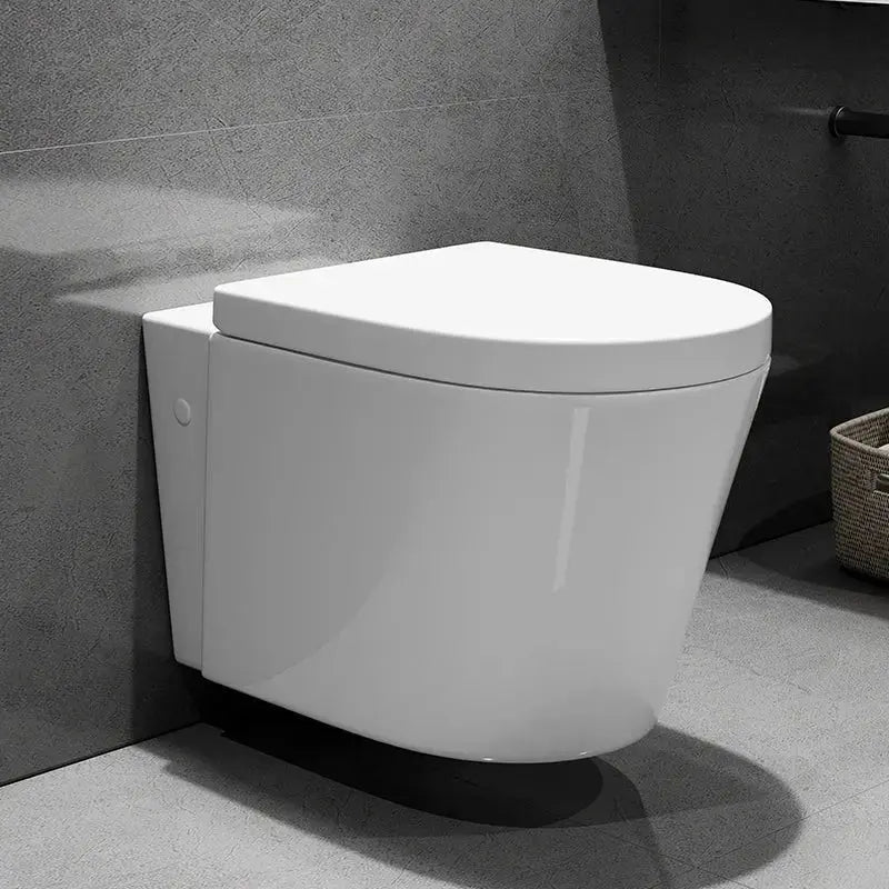 HOROW Modern Wall Hung Toilet With Soft Closing Toilet Seat Model TG02W HOROW