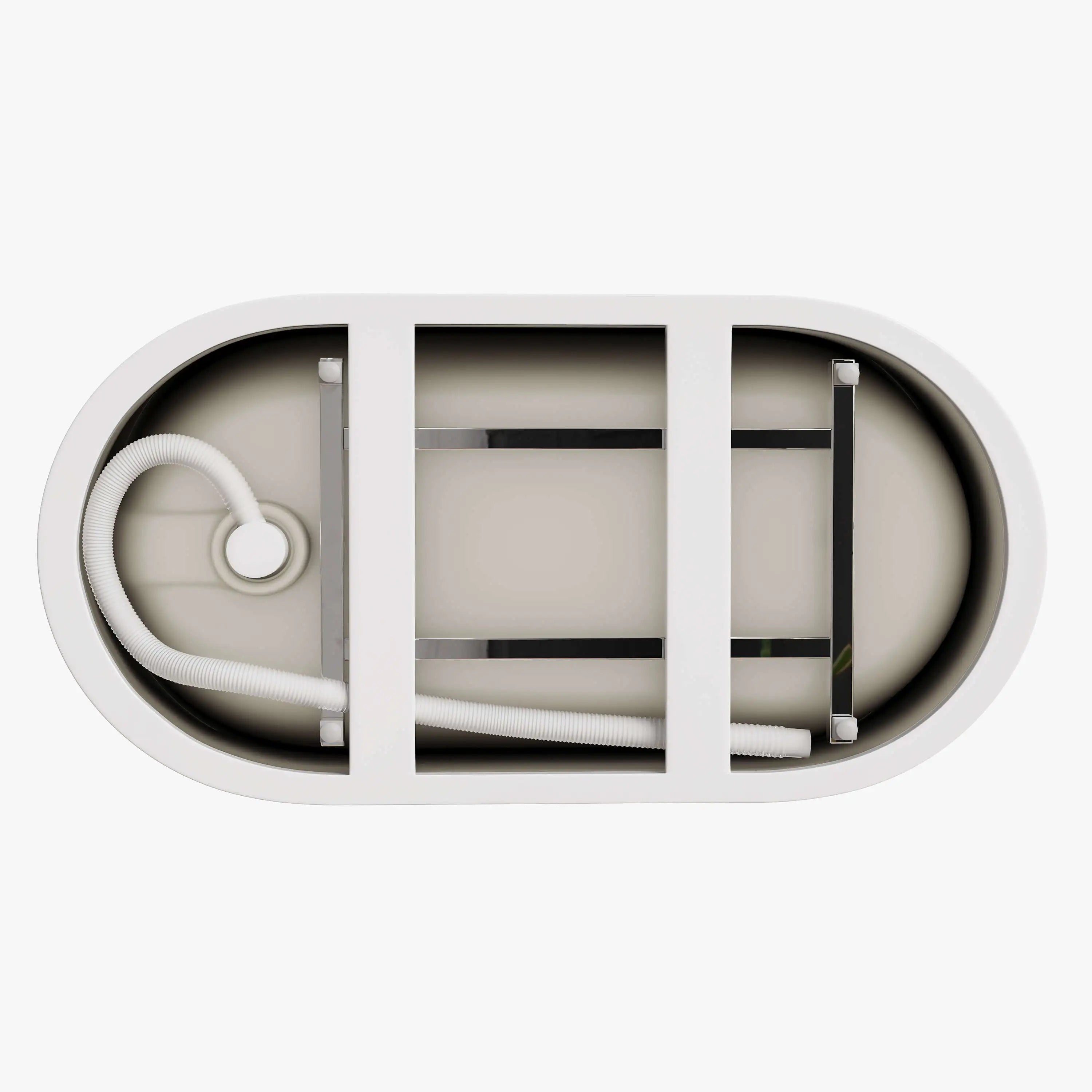 HOROW 47 Inch Best Acrylic Bathtub Soaking Tubs for Small Bathrooms Model TU47-MB