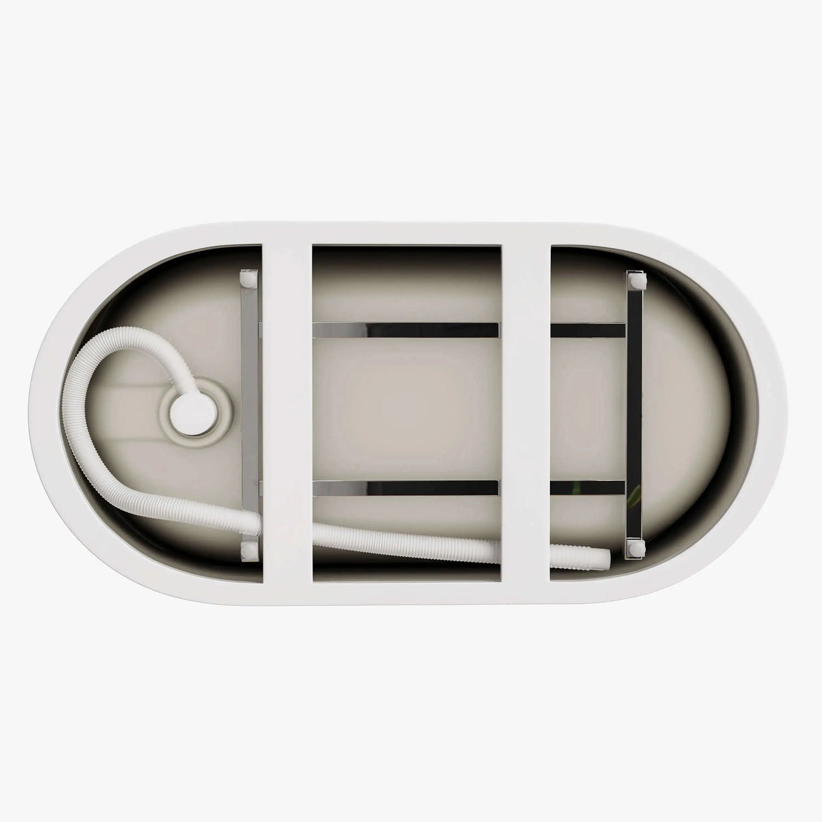 HOROW 47 Inch Best Acrylic Bathtub Soaking Tubs for Small Bathrooms Model TU47-MB HOROW