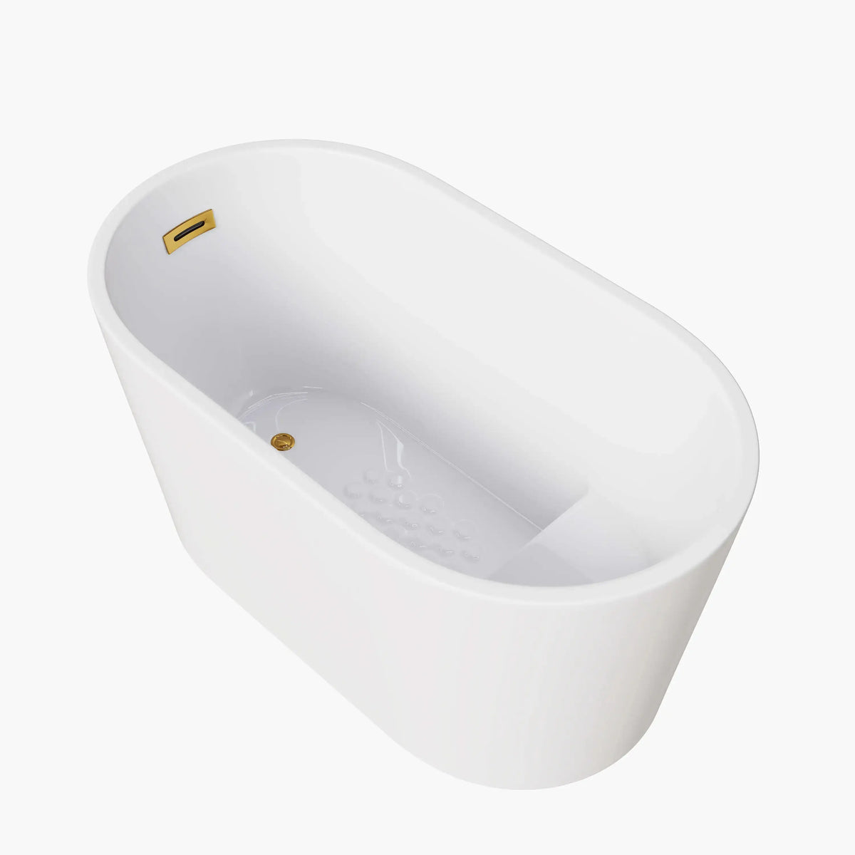 HOROW 47 Inch Deep Soaking Tub Freestanding Acrylic Bathtub Model TU47-SG HOROW