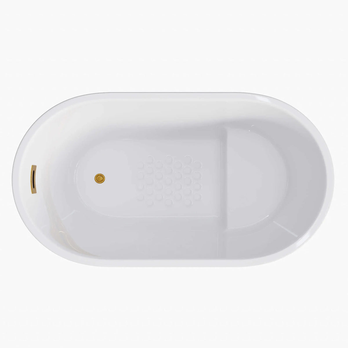 HOROW 47 Inch Deep Soaking Tub Freestanding Acrylic Bathtub Model TU47-SG HOROW
