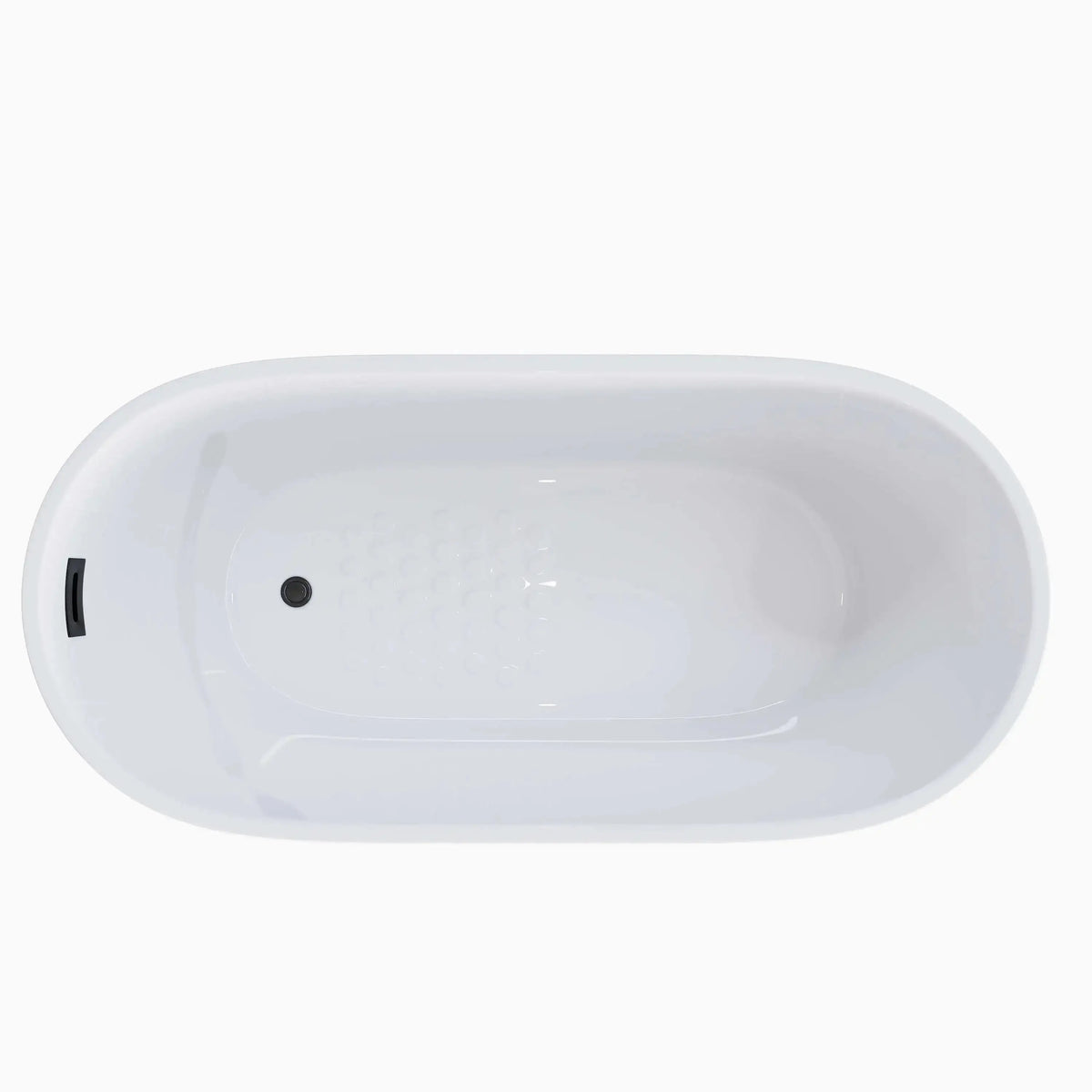 HOROW 59 Inch Deep soaking Tub Acrylic Freestanding Tub Model TU59-MB HOROW
