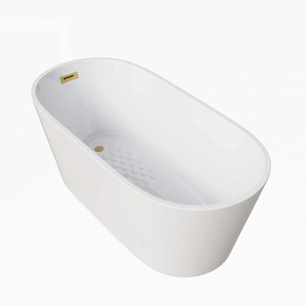 HOROW 59 Inch Acrylic Free Standing Bathtub Deep Soaking Bathtub Model TU59-SG HOROW