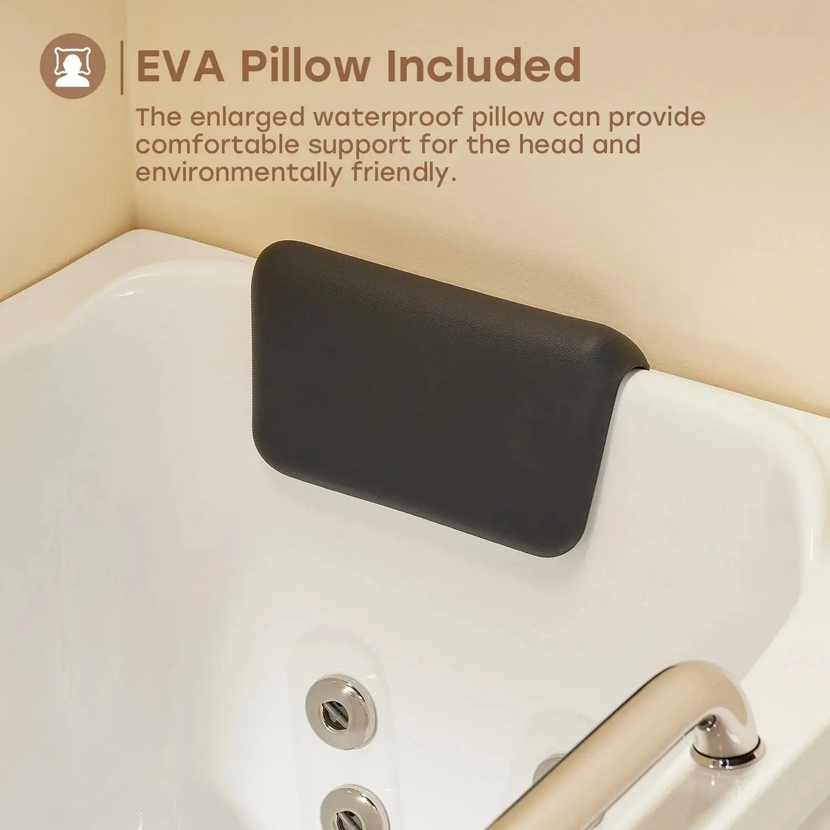 HOROW WT52-LE Walk-In Bathtub with Massage & Shower – Safe Soaking Tub for Seniors HOROW