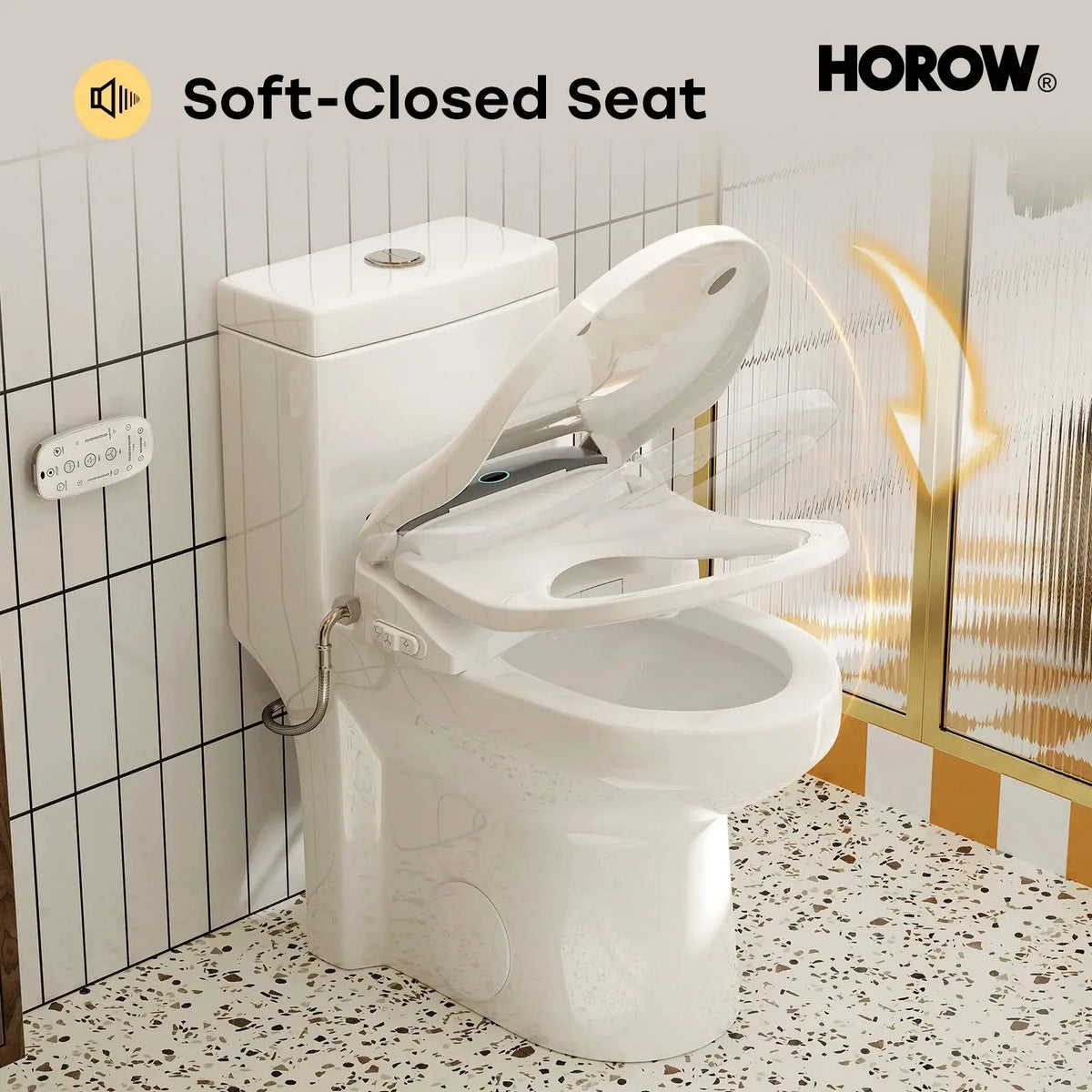 HOROW Bidet Toilet Seat With Heated Seat Dryer bidet Model B0503 HOROW