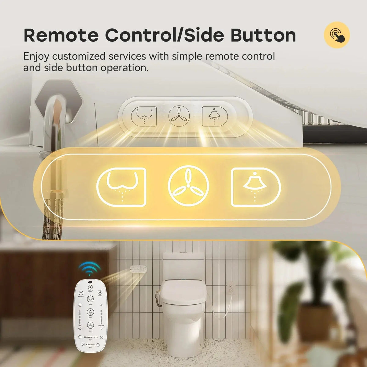 HOROW Bidet Toilet Seat With Heated Seat Dryer bidet Model B0503 HOROW