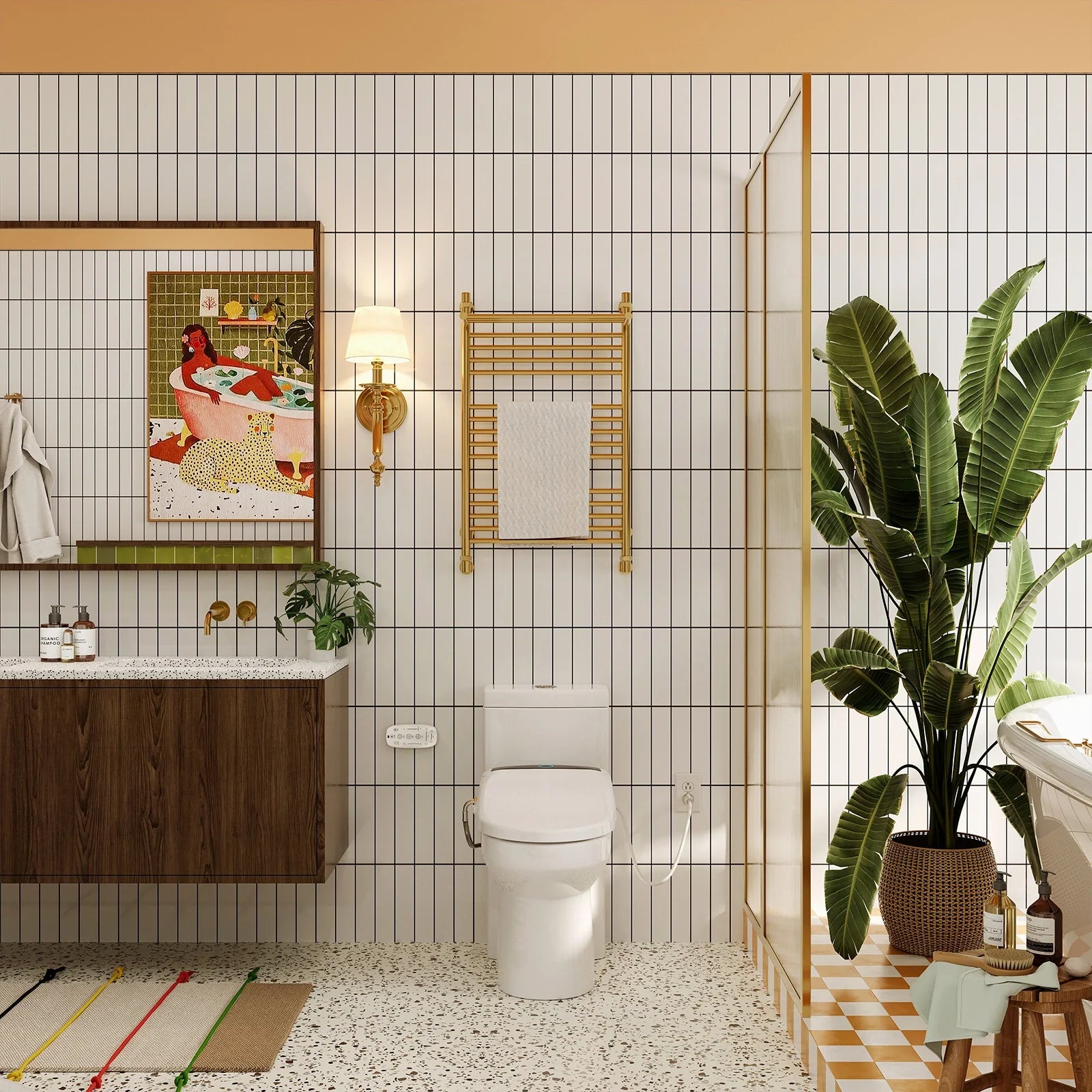 HOROW Bidet Toilet Seat With Heated Seat Dryer bidet Model B0503