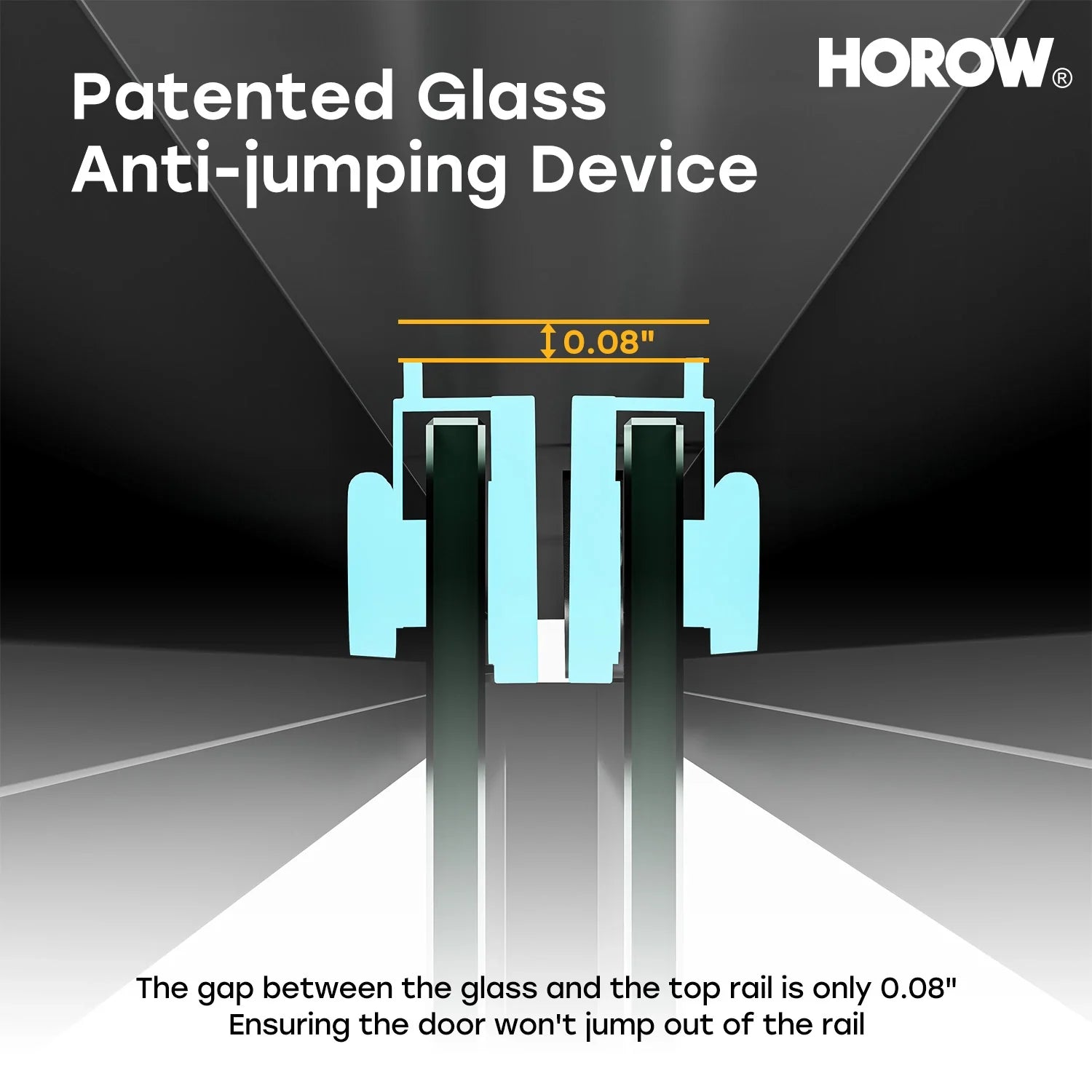 60 Inch Matte Black Bathtub Shower Door – BE6060-MB with Anti-Jumping Glass