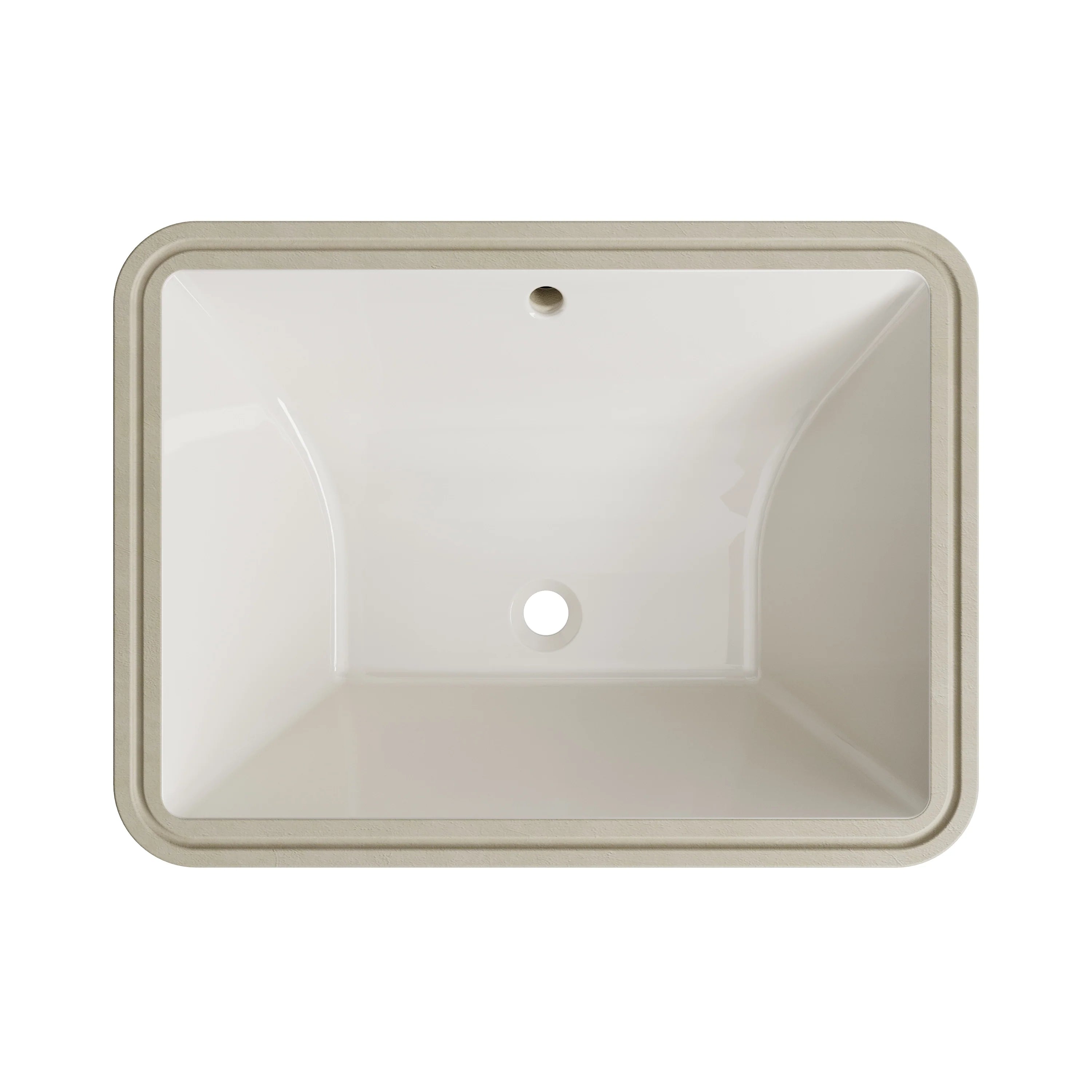 Bisque Under-Counter Bathroom Sink – Model HWTP-S5138D-BC