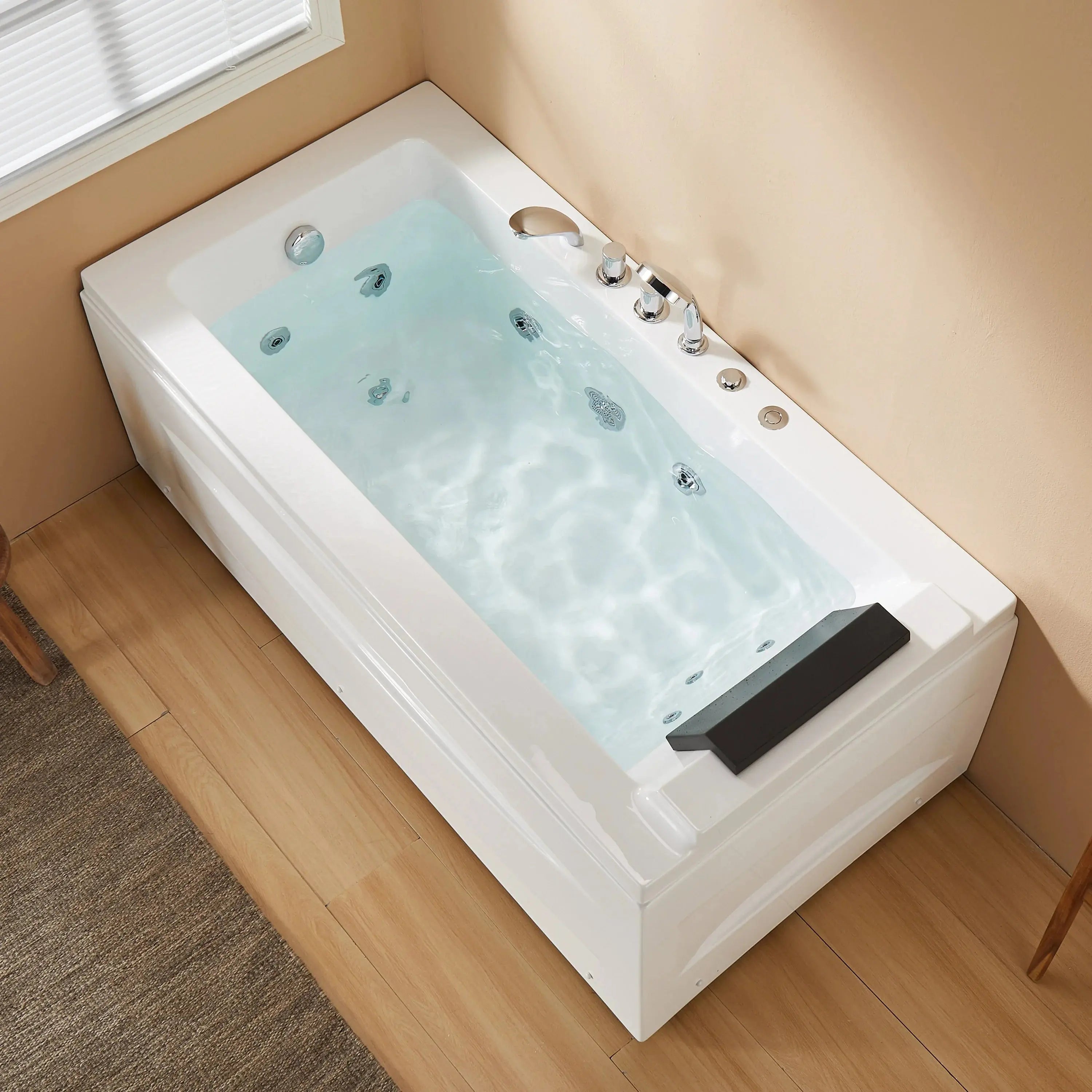 59 Inch Whirlpool Bathtub with Light and Shower Head Model M59-L HOROW