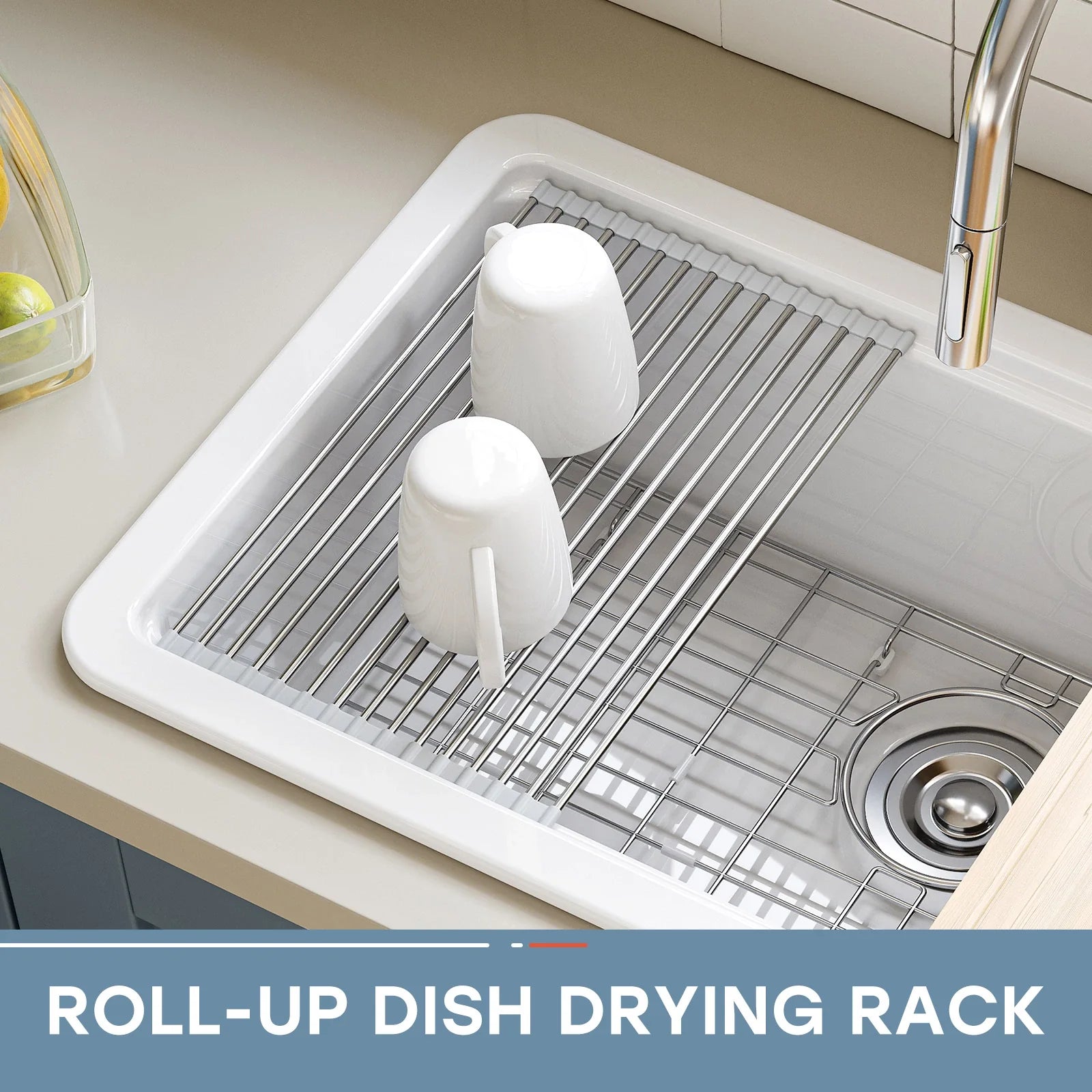 33 Inch Ceramic Overmount Kitchen Sink – Durable & Stylish Design