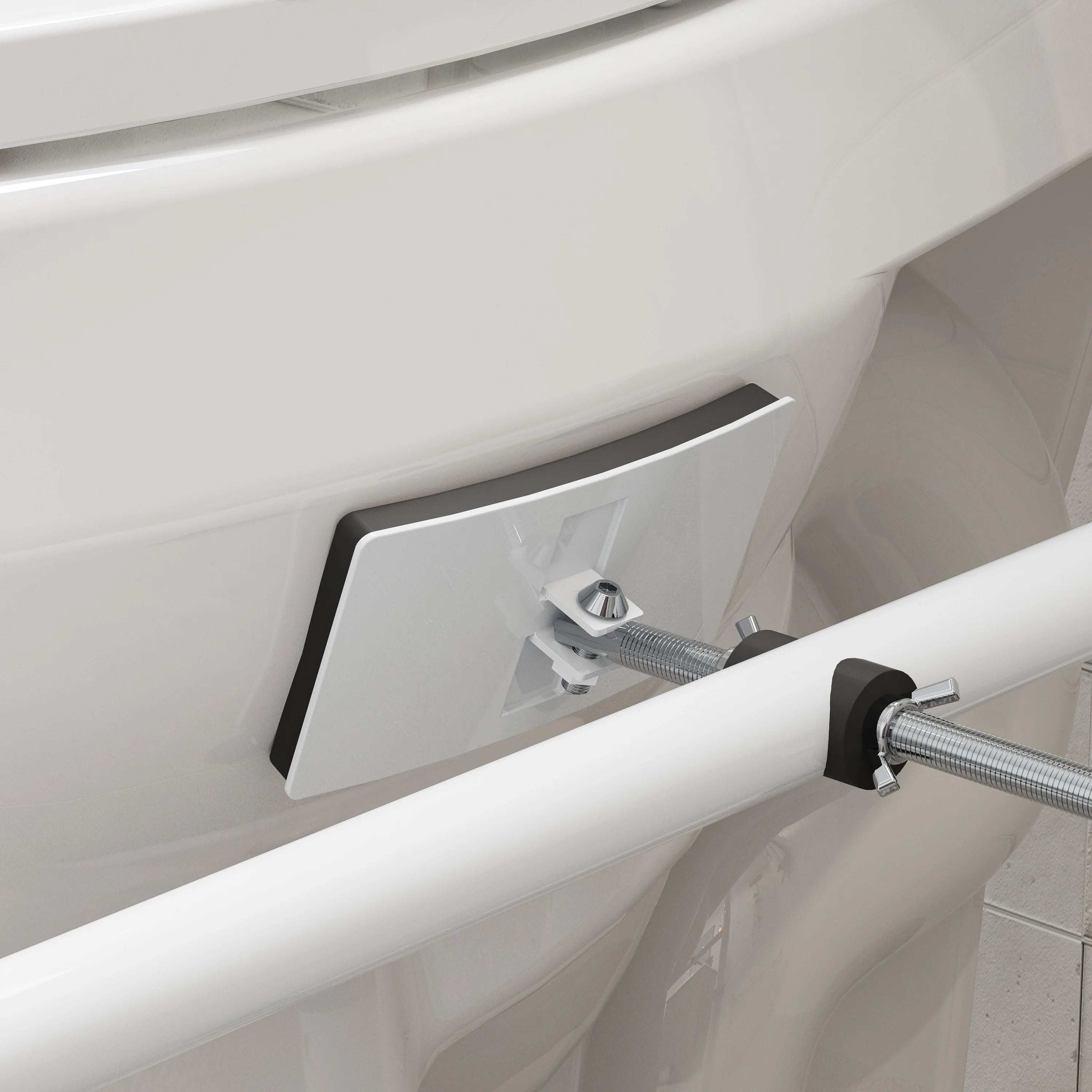 HOROW Toilet Safety Rail – Adjustable Width & Height for Secure Support