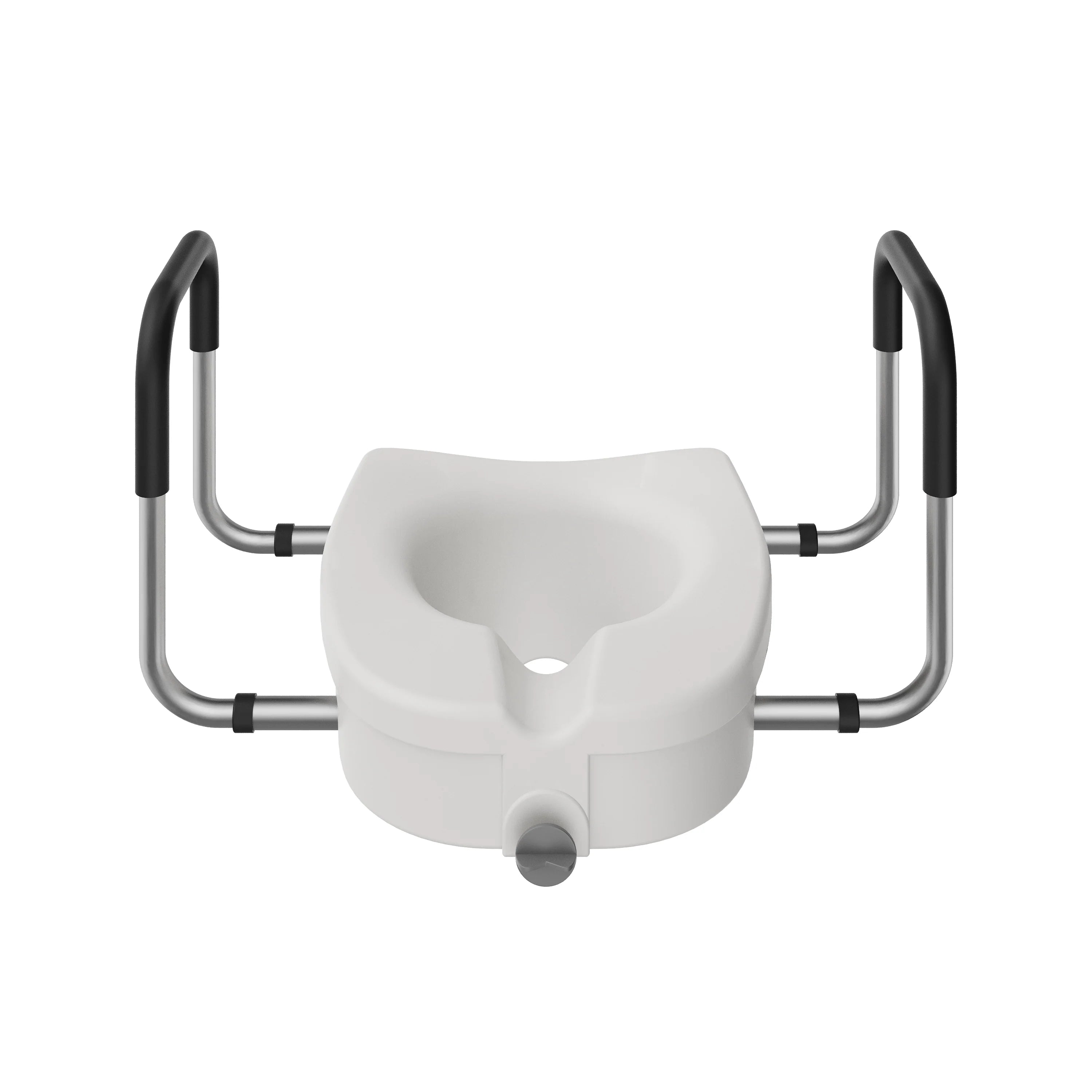 4.5-Inch Elongated Toilet Seat Riser with Arms – Elevated Toilet Seat for Safety & Comfort