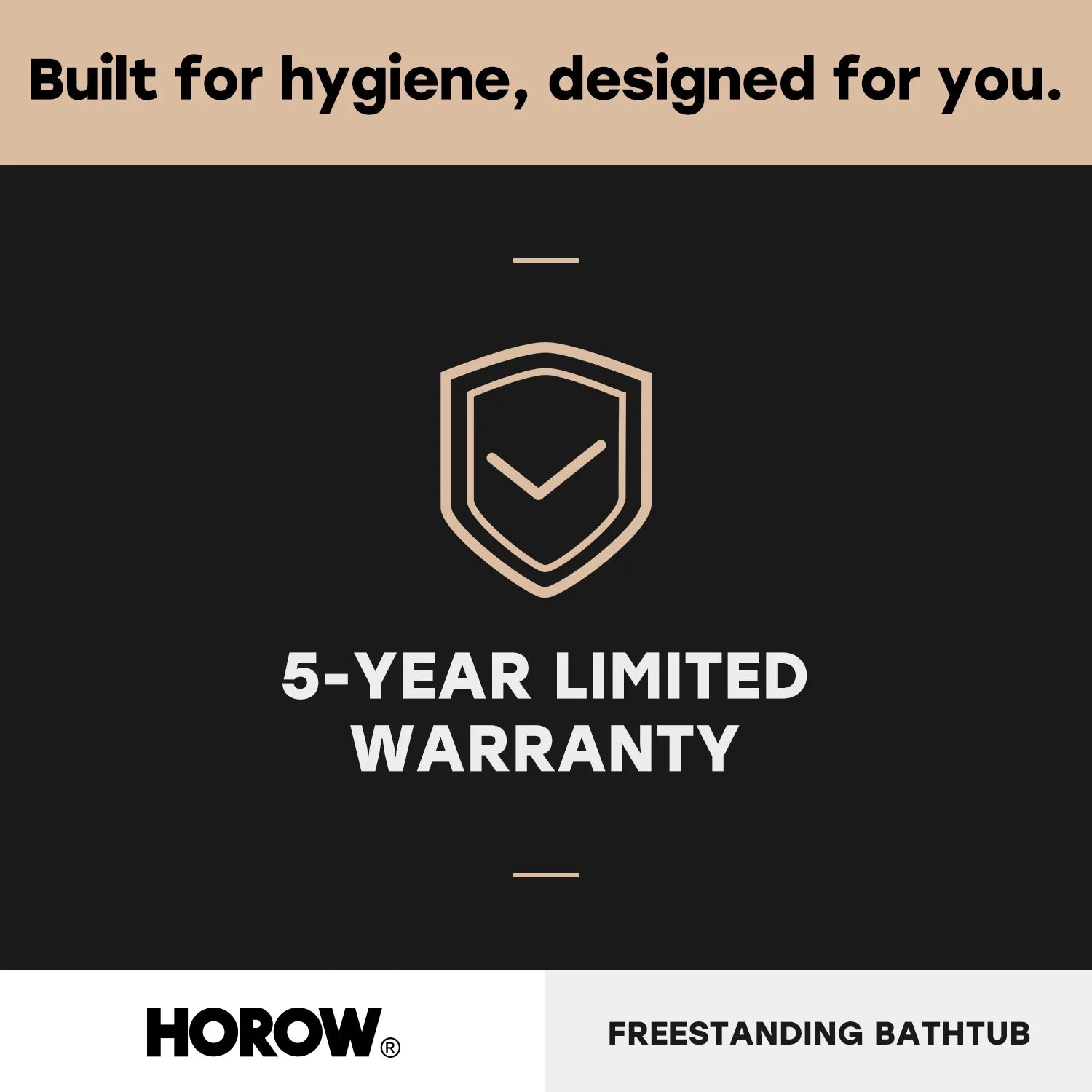 59 Inch Acrylic Back to Wall Tub with Faucet and Shower Head Model SU59-MB