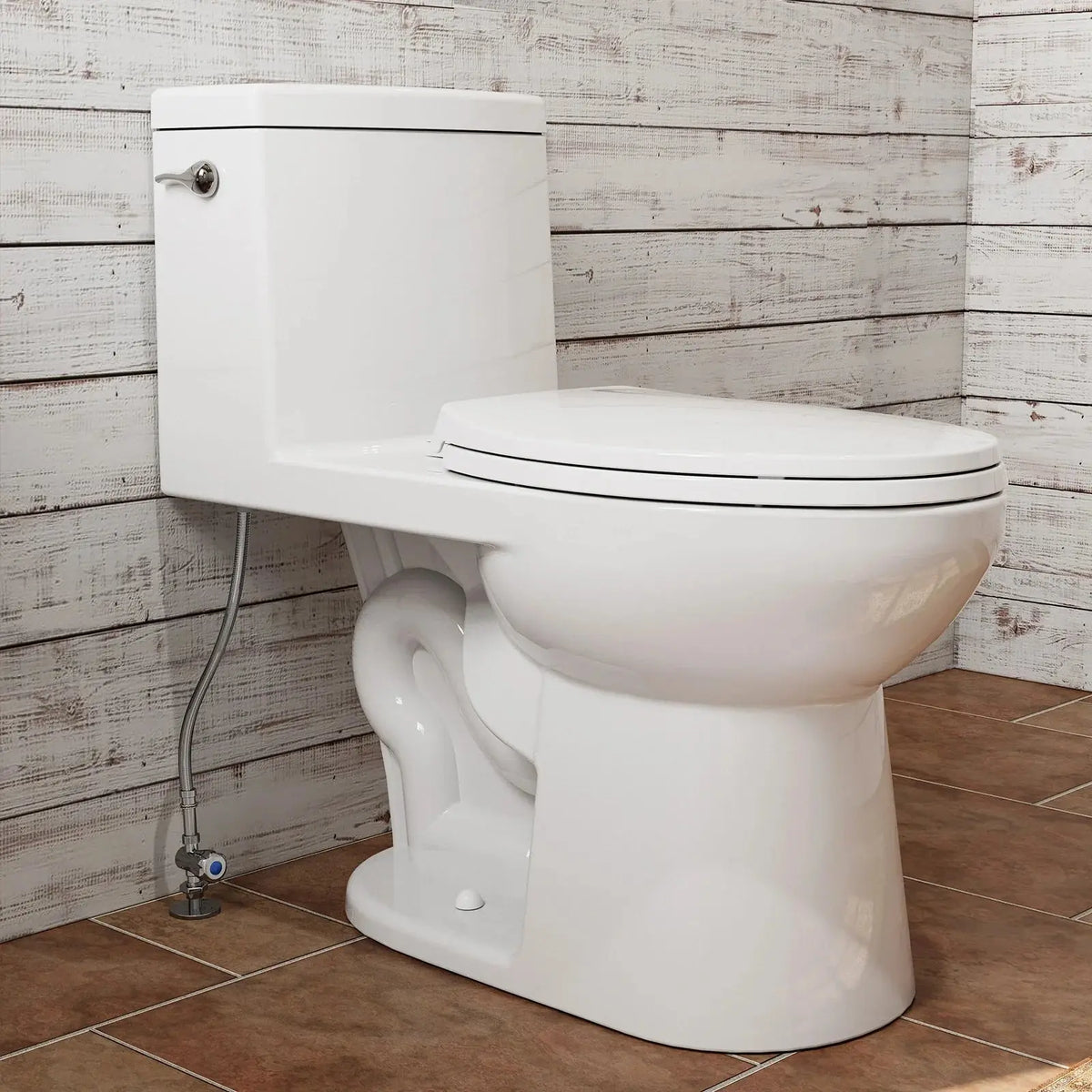Single Flush Toilet with ADA Seat Height for 12 Inch Rough In Model T0352W HOROW