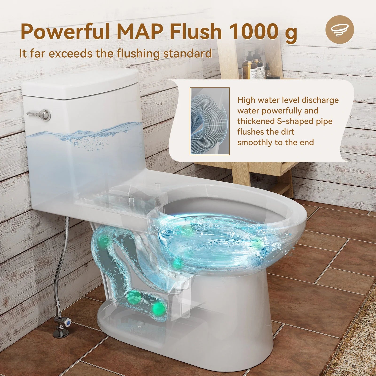 Single Flush Toilet with ADA Seat Height for 12 Inch Rough In Model T0352W