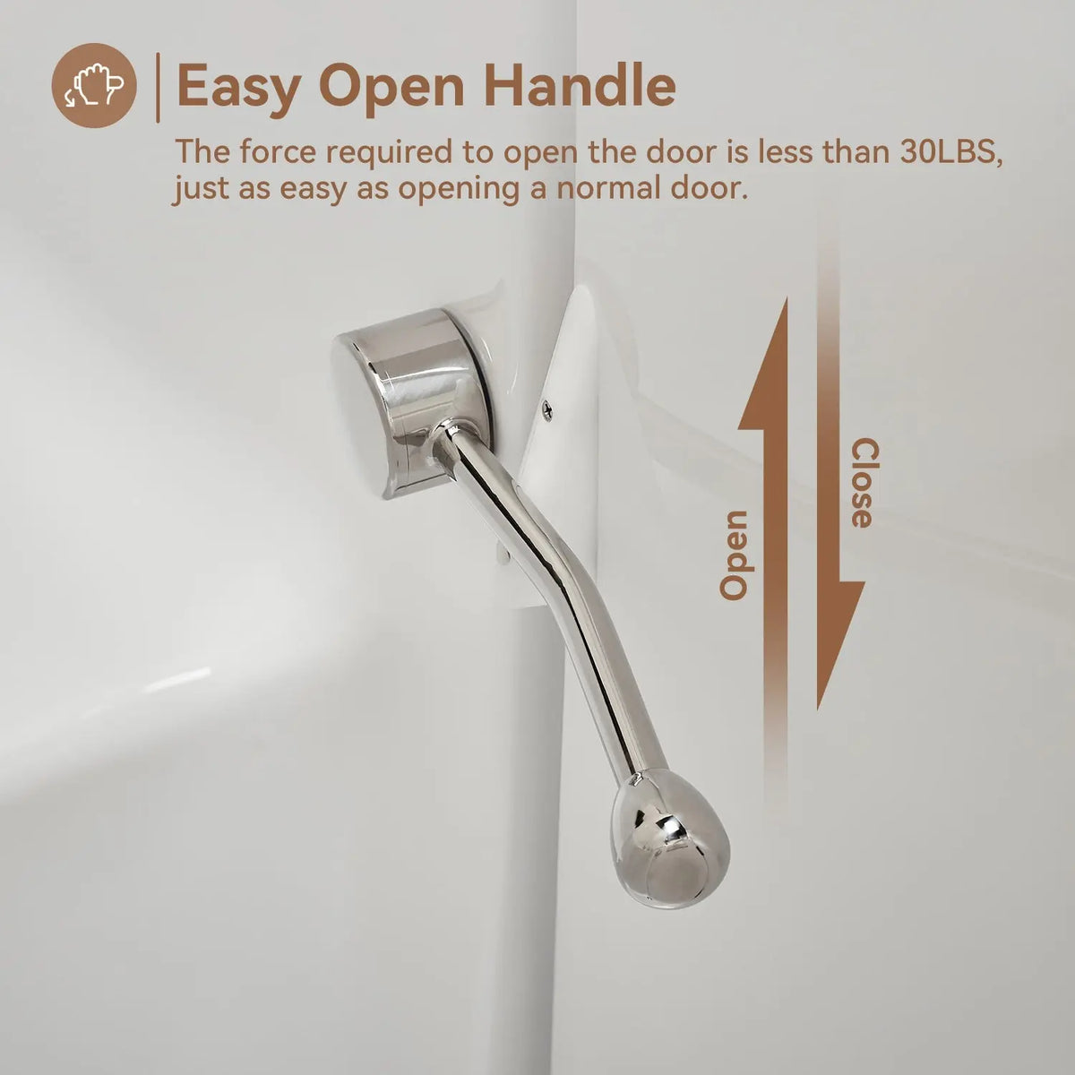 Walk in Tub with Shower and ADA Compliant for Senior Model WT52-L HOROW