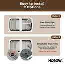 HOROW TU47-MBN-A 47" Acrylic Freestanding Soaking Bathtub