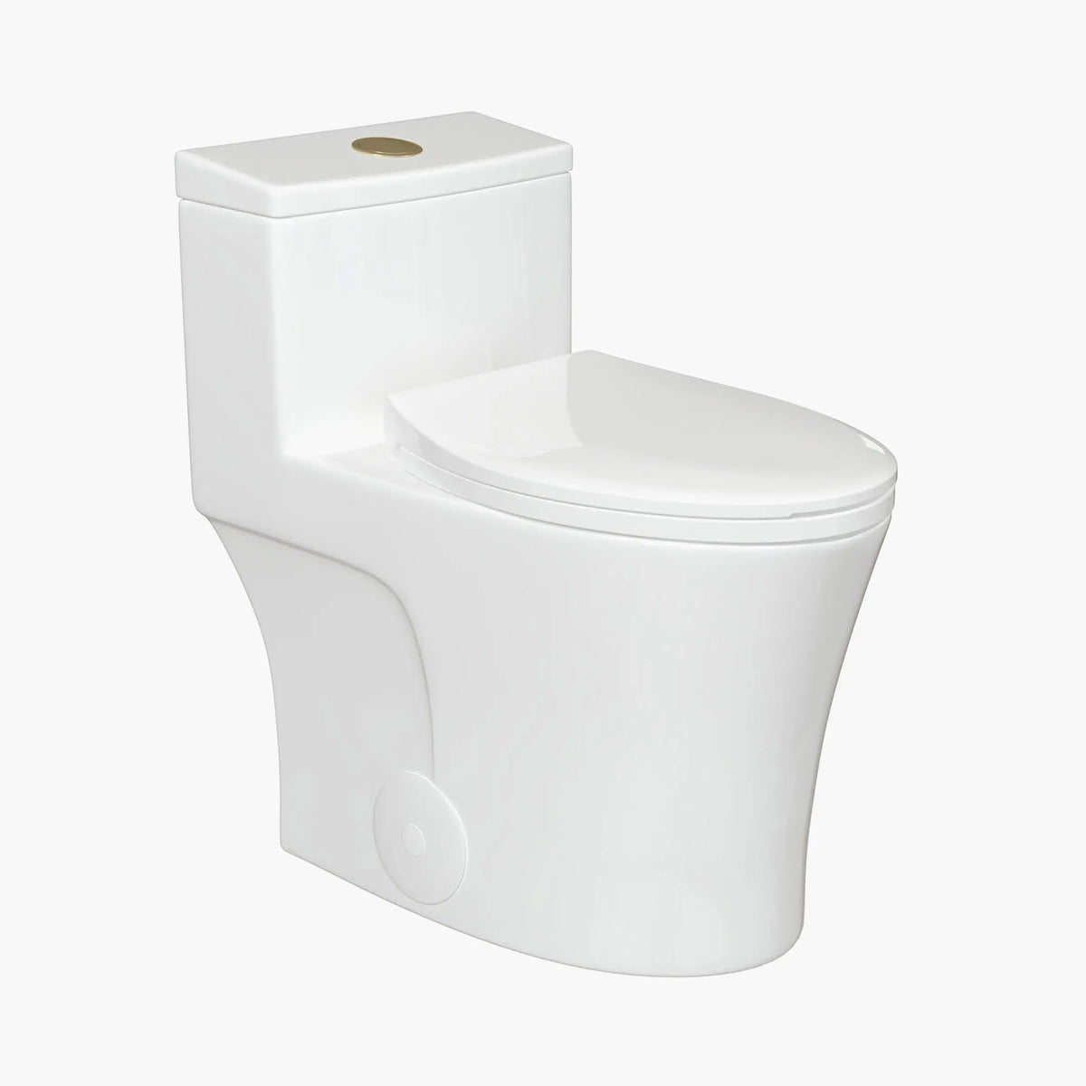 HOROW Elongated Dual Flush One Piece Toilet ADA Floor Mounted Toilet Model T0338W-G HOROW