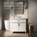 HOROW HR-VNA36 36" Bathroom Vanity Set with Matte Black Hardware