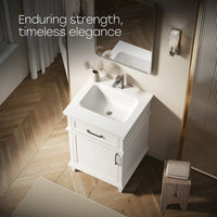 HOROW HR-VNA24 24" Bathroom Vanity Set with Everstone Vanity Top