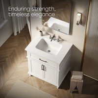 HOROW HR-VNA30 30" Bathroom Vanity Set with Matte Black Hardware