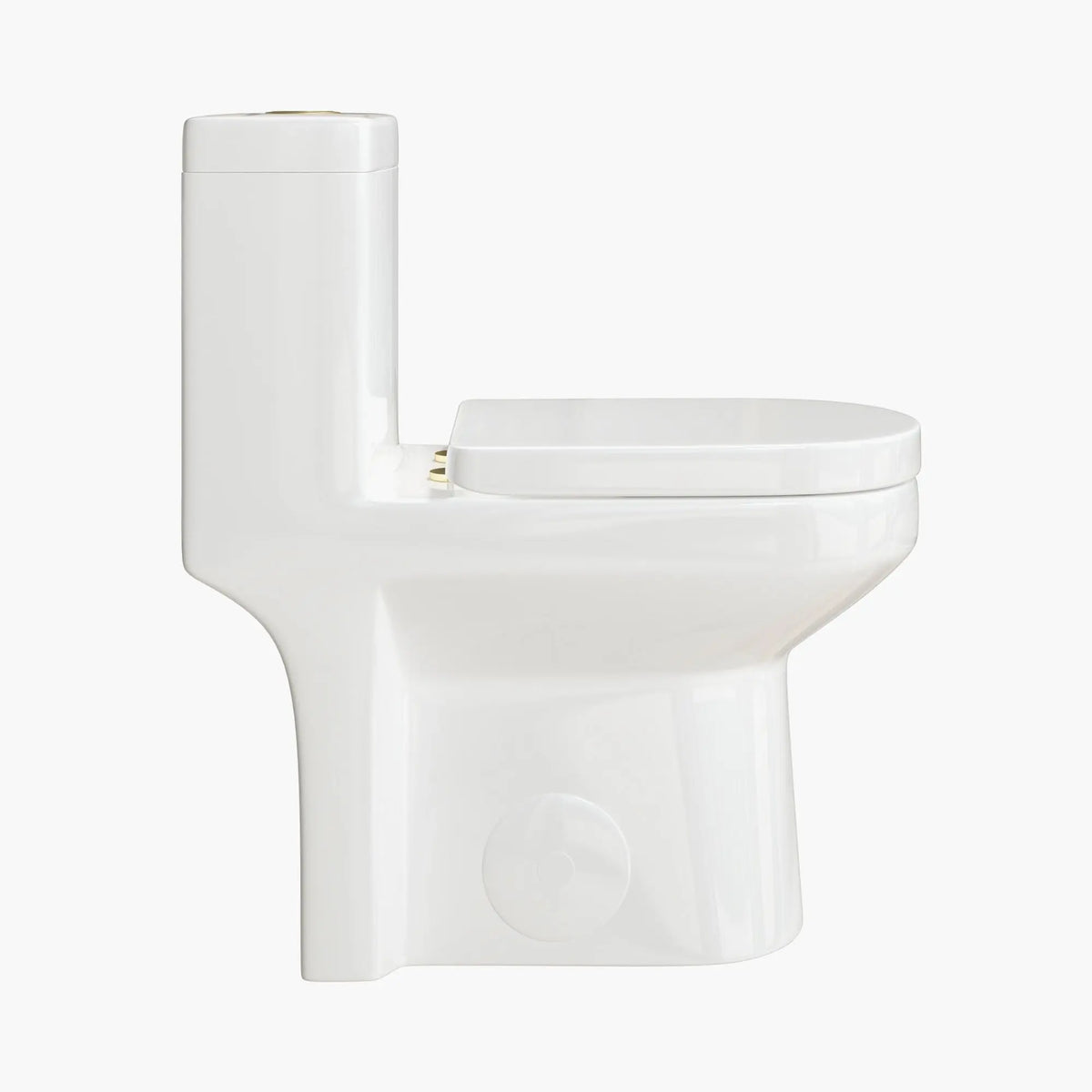 HOROW Small Compact Toilet With Gold Button For Bathroom Model 8733G HOROW