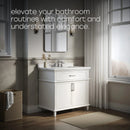 HOROW HR-VNB36 36" Bathroom Vanity Set with Cultured Marble Countertop