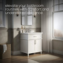 HOROW HR-VNB30  30" Bathroom Vanity Set with Tilt-Down Drawer & Marble Top