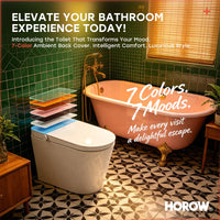HOROW T04B ADA Smart Toilet with Foam Shield & UV Sterilization