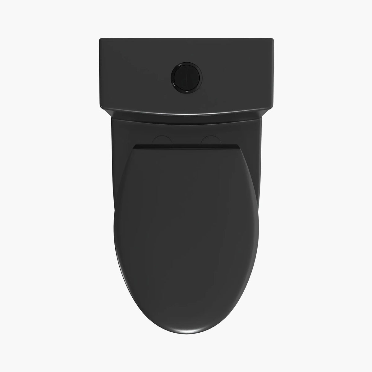 HOROW Black Ceramic Toilet 1.28 GPF Dual Flash Elongated One Piece Toilet Model T0338B HOROW
