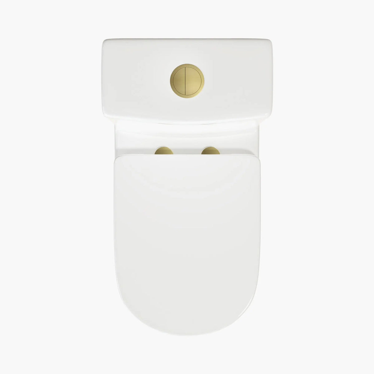 HOROW Small Compact Toilet With Gold Button For Bathroom Model 8733G HOROW