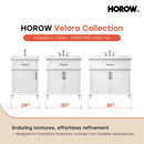HOROW HR-VNA24 24" Bathroom Vanity Set with Everstone Vanity Top