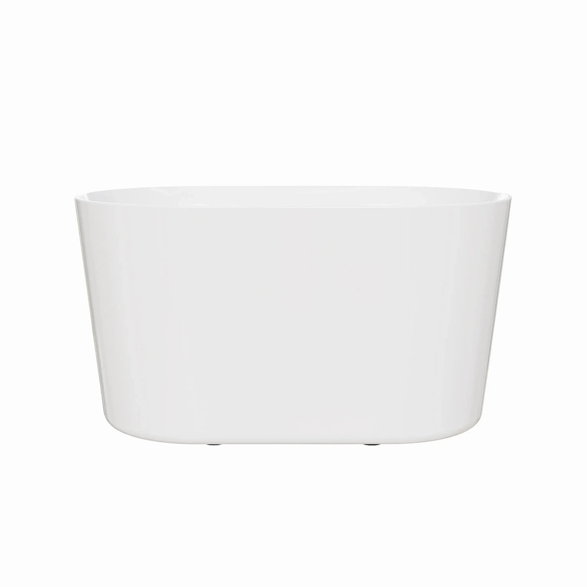 HOROW TU47-MBN-A 47" Freestanding Acrylic Bathtub with Side Drain & Deep Soaking Design