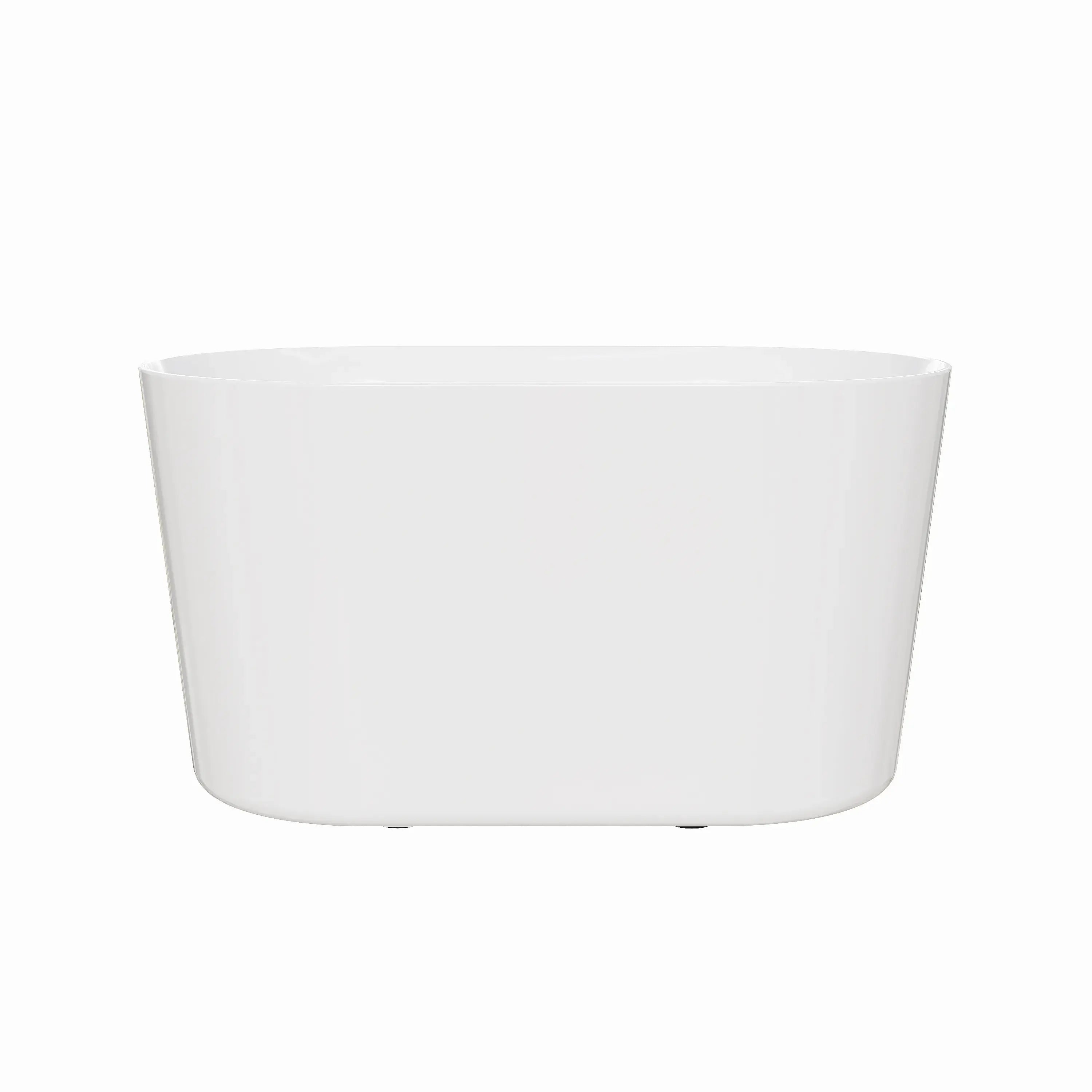 HOROW TU47-MBN-A 47" Freestanding Acrylic Bathtub with Side Drain & Deep Soaking Design