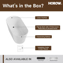 HOROW 59 Inch Deep soaking Tub Acrylic Freestanding Tub Model TU59-N-A