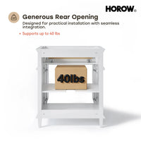 HOROW HR-VNA30 30" Bathroom Vanity Set with Matte Black Hardware