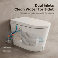 HOROW N30 Non-Electric Bidet Toilet with Comfort Chair Height
