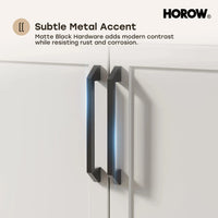 HOROW HR-VNA36 36" Bathroom Vanity Set with Matte Black Hardware
