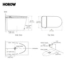 HOROW N30 Non-Electric Bidet Toilet with Comfort Chair Height