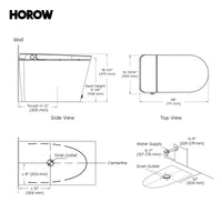 HOROW N30 Non-Electric Bidet Toilet with Comfort Chair Height