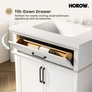 HOROW HR-VNA30 30" Bathroom Vanity Set with Matte Black Hardware