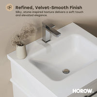 HOROW HR-VNA24 24" Bathroom Vanity Set with Everstone Vanity Top