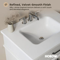 HOROW HR-VNA30 30" Bathroom Vanity Set with Matte Black Hardware