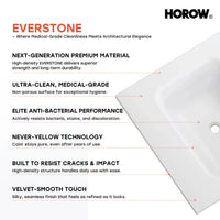 HOROW HR-VNA24 24" Bathroom Vanity Set with Everstone Vanity Top