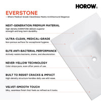 HOROW HR-VNA30 30" Bathroom Vanity Set with Matte Black Hardware