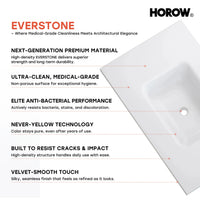 HOROW HR-VNA36 36" Bathroom Vanity Set with Matte Black Hardware