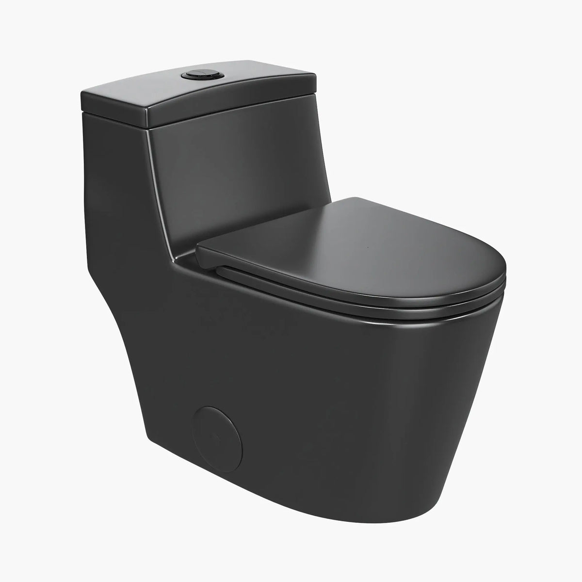 HOROW Dual Flush 1.28 GPF Elongated Toilet HOROW One Piece Toilet With Seat Model HR-T0280B HOROW